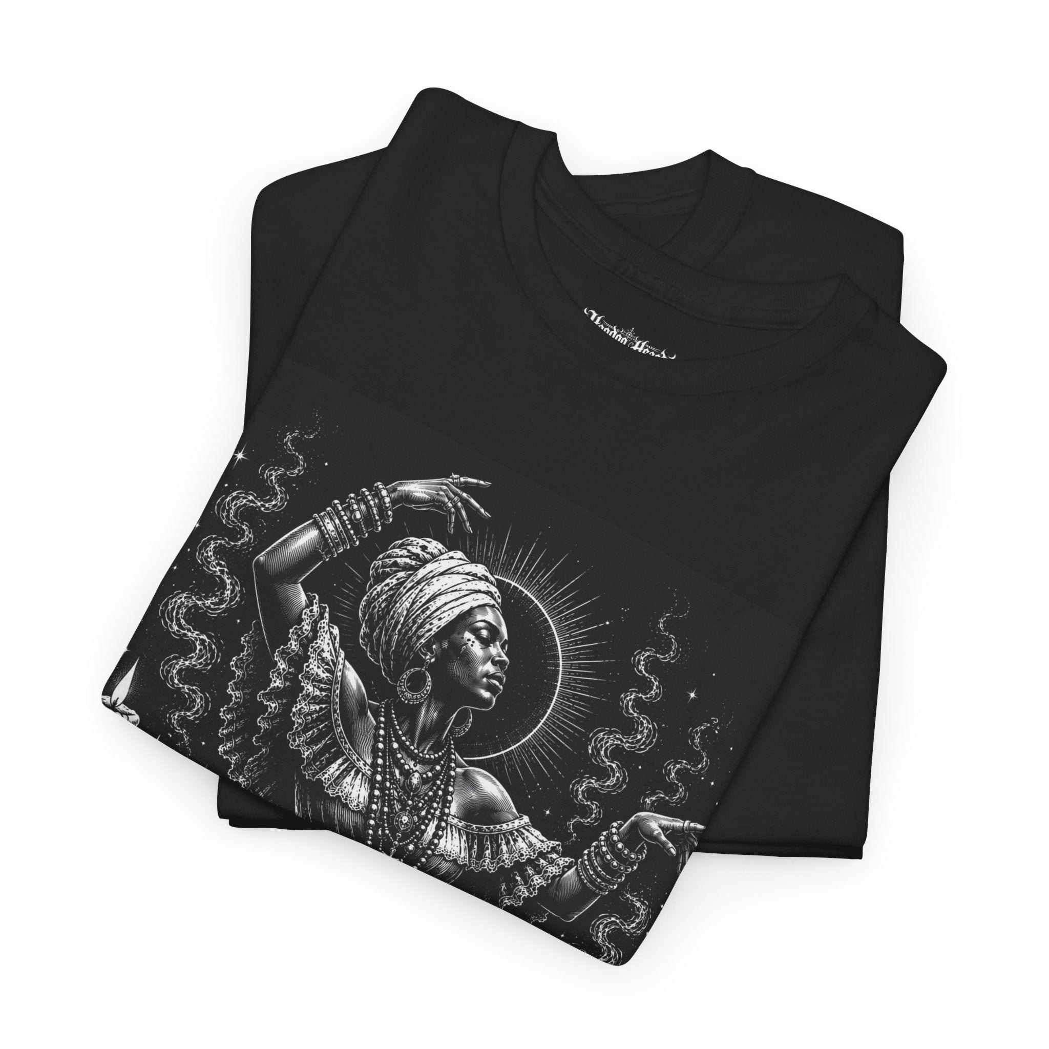 Hoodoo Queen Tee | Hoodoo Headz® Rootwork & Ancestral Spirit Heavy Cotton T-Shirt