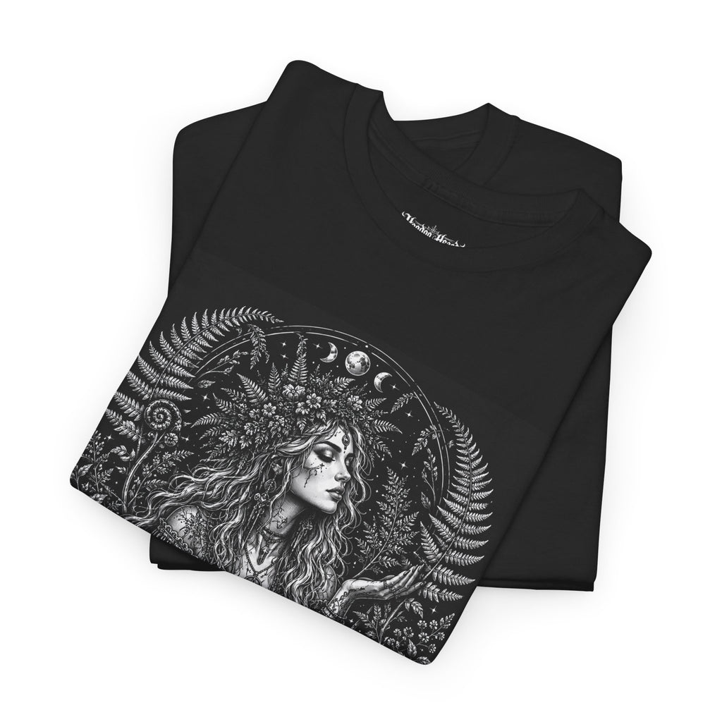 Green Witch Tee | Hoodoo Headz® Earth Magic & Herbal Witchcraft Heavy Cotton T-Shirt