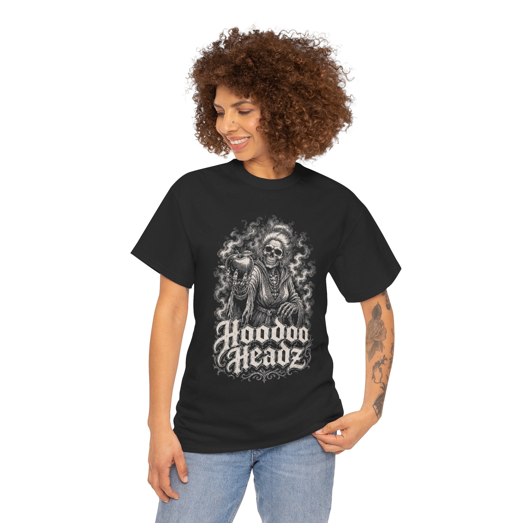Granny Apple Tee | Hoodoo Headz® Dark Folklore Heavy Cotton T-Shirt