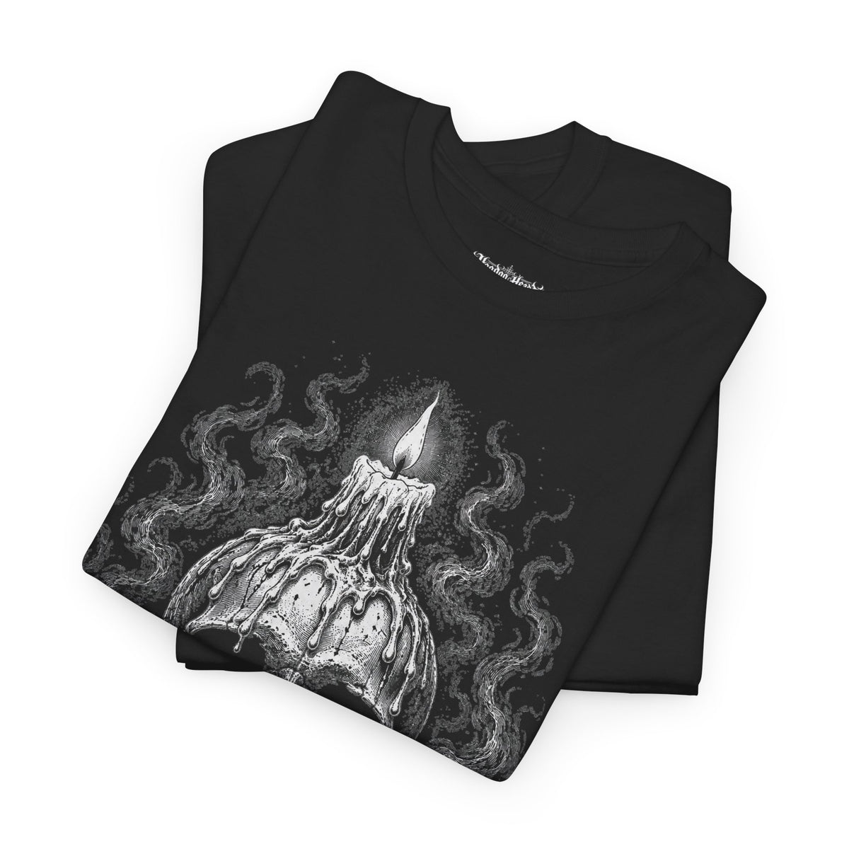 Candle Skull Tee | Hoodoo Headz® Ritual Flame Heavy Cotton T-Shirt