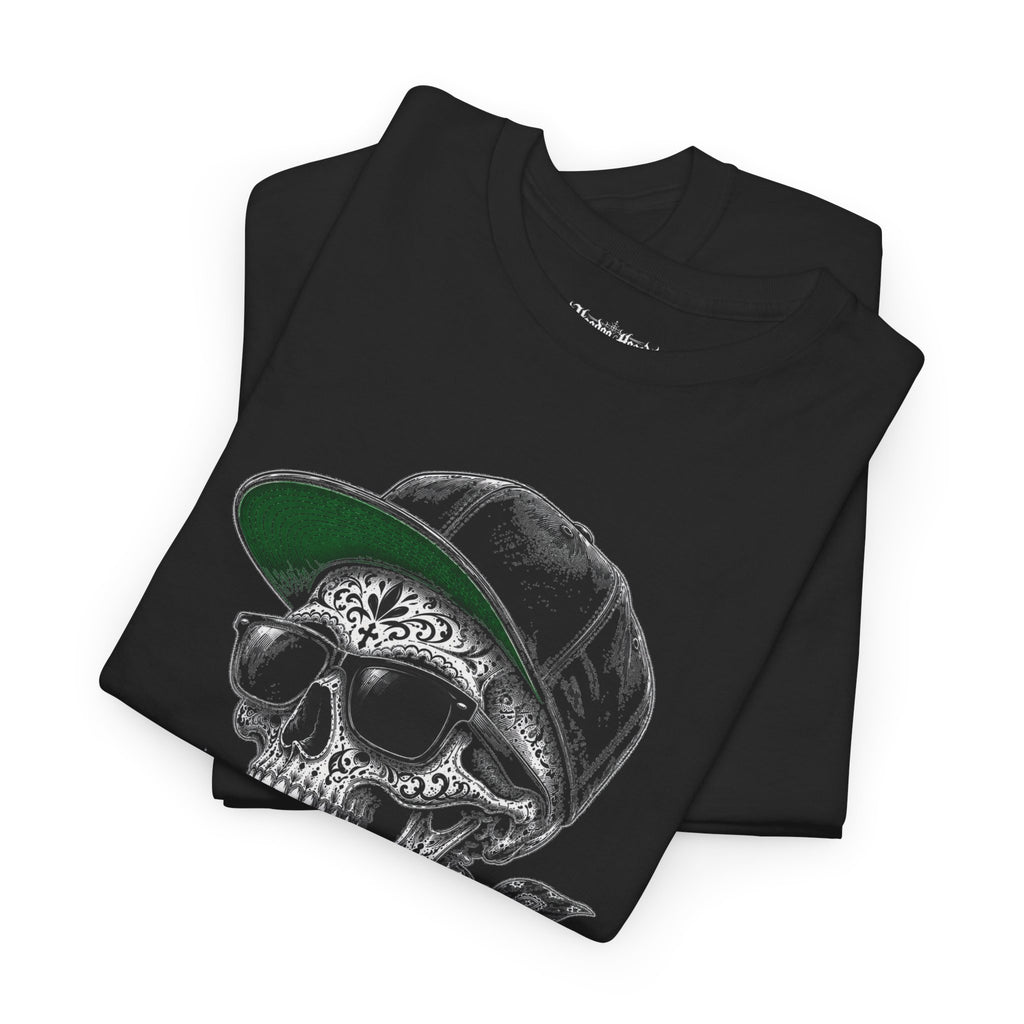 Tales From the Hood Skull Tee | Hoodoo Headz® West Coast Heavy Cotton T-Shirt
