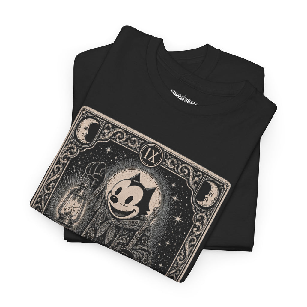 The Hermit Tarot Card Tee | Hoodoo Headz® Vintage Cartoon Heavy Cotton T-Shirt