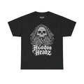 Skull & Roses Tee | Hoodoo Headz® Serpent Graphic Heavy Cotton T-Shirt