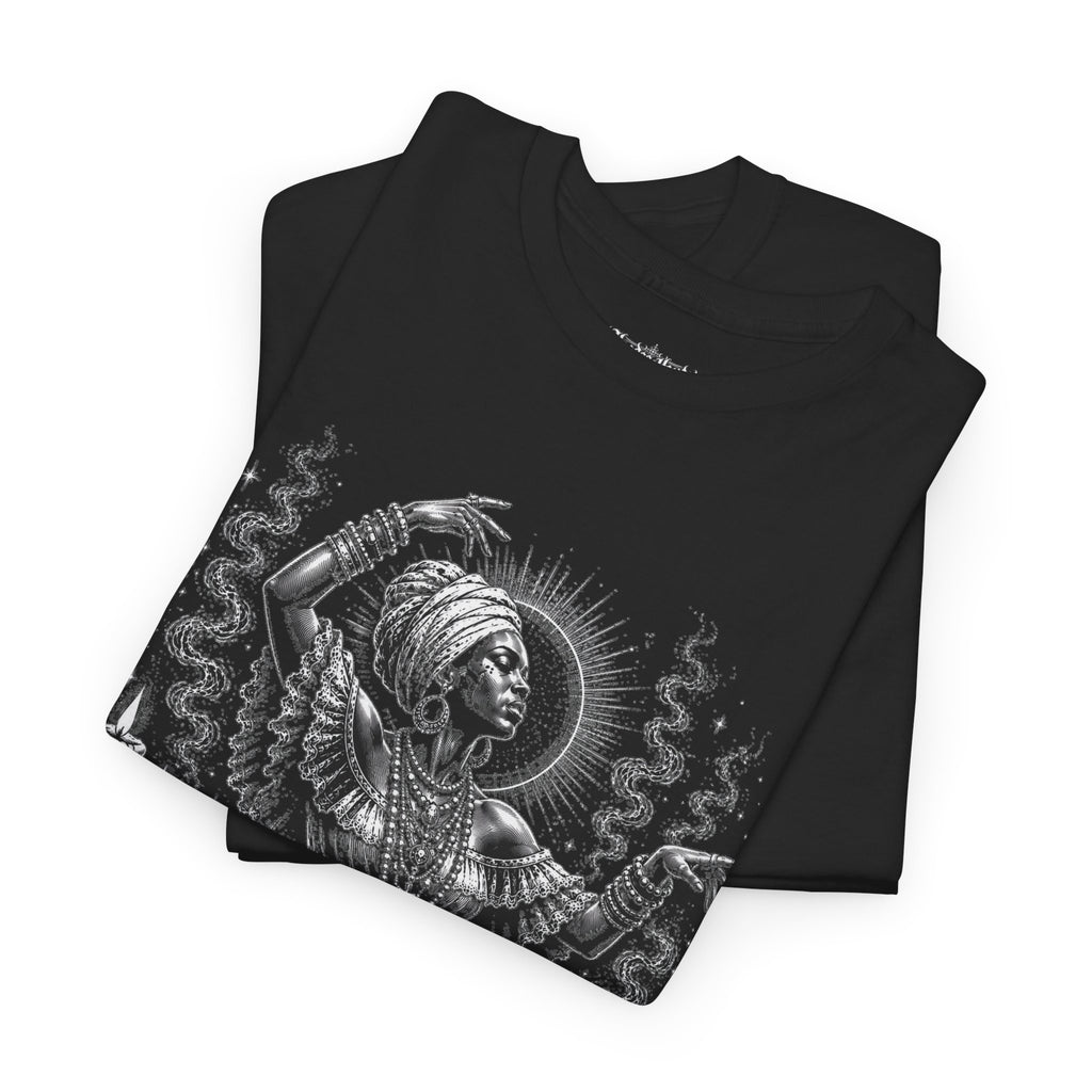 Hoodoo Queen Tee | Hoodoo Headz® Rootwork & Ancestral Spirit Heavy Cotton T-Shirt