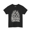Hoodoo Headz Vintage Cartoon Cat Skull Pyramid Heavy Cotton Tee