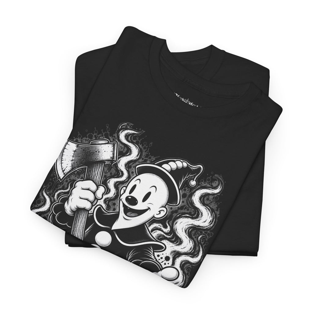 Koko the Clown Hatchet Tee | Hoodoo Headz® Vintage Occult Graphic T-Shirt