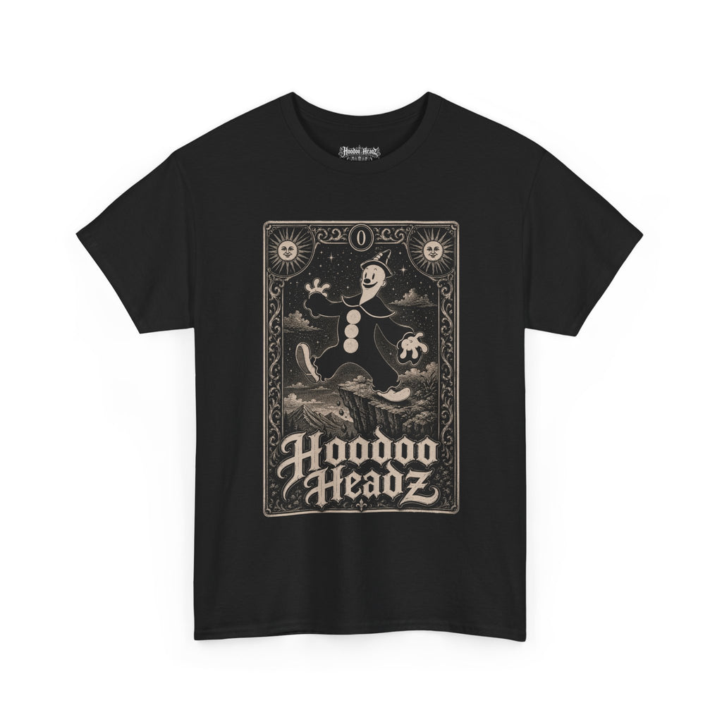 Koko the Clown Fool on the Hill Tarot Tee | Hoodoo Headz® Vintage Occult T-Shirt