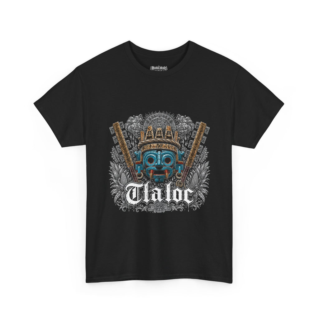 Tlaloc Tee | Hoodoo Headz® Aztec Rain God Heavy Cotton T-Shirt