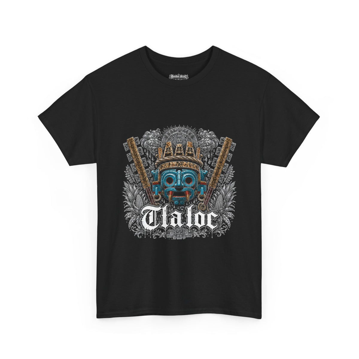 Tlaloc Tee | Hoodoo Headz® Aztec Rain God Heavy Cotton T-Shirt