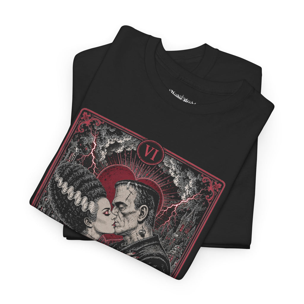 The Lovers Tarot Tee | Hoodoo Headz® Gothic Romance Heavy Cotton T-Shirt