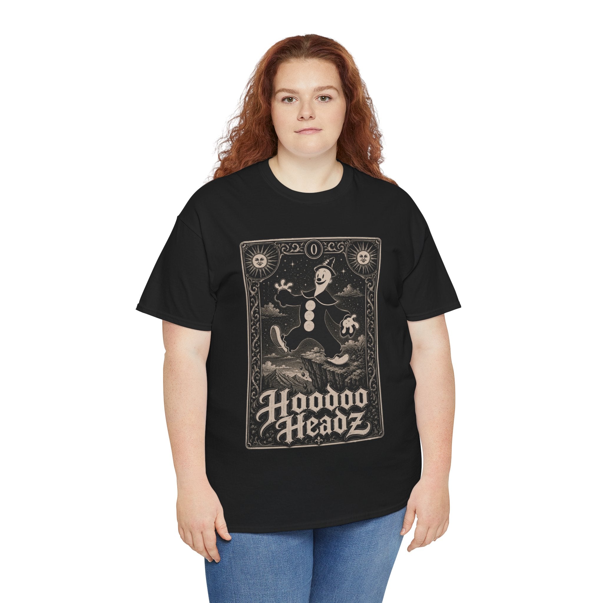 Koko the Clown Fool on the Hill Tarot Tee | Hoodoo Headz® Vintage Occult T-Shirt