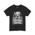Voodoo Teddy Bear Tee | Hoodoo Headz® Stitched Heart Heavy Cotton T-Shirt