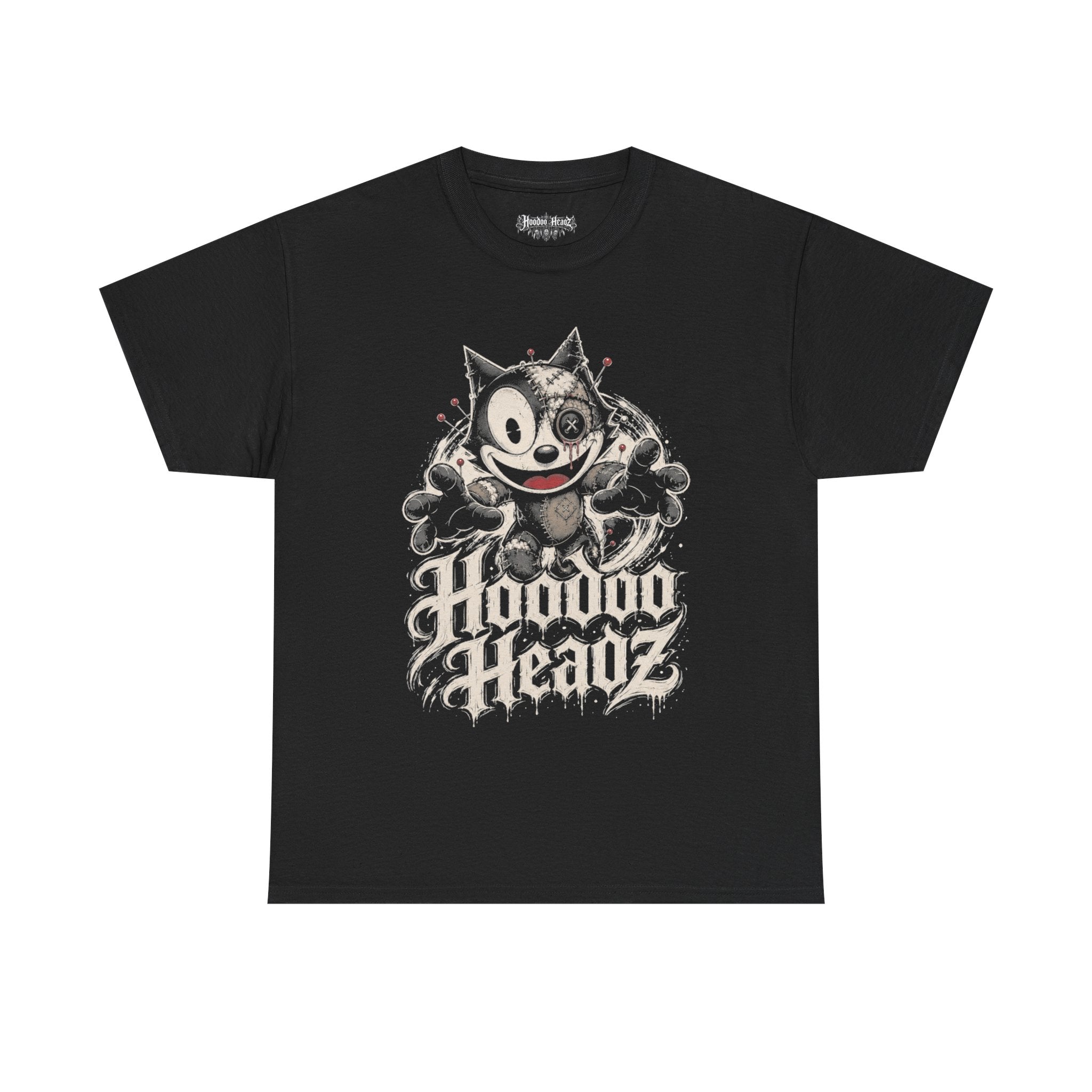 Zombie Voodoo Doll Tee | Hoodoo Headz® Vintage Cartoon Heavy Cotton T-Shirt
