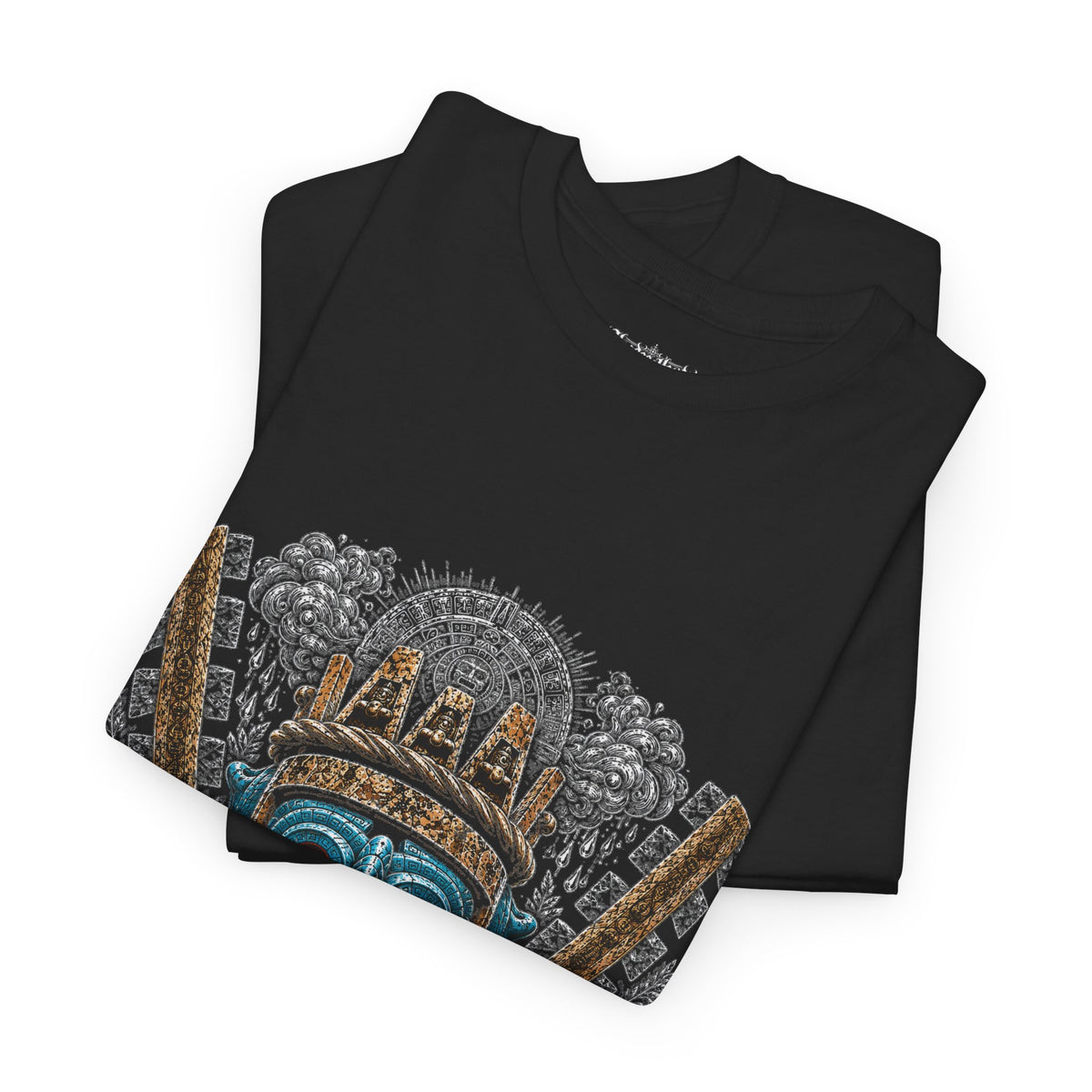 Tlaloc Tee | Hoodoo Headz® Aztec Rain God Heavy Cotton T-Shirt