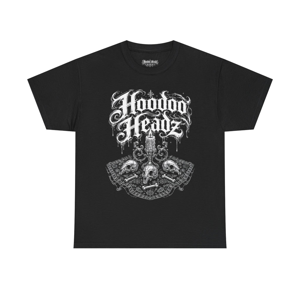 Ritual Altar Tee | Hoodoo Headz® Candle & Skull Heavy Cotton T-Shirt