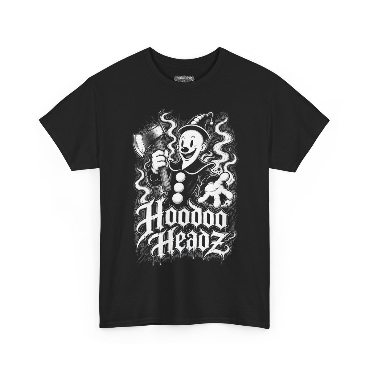 Koko the Clown Hatchet Tee | Hoodoo Headz® Vintage Occult Graphic T-Shirt
