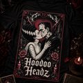 The Lovers Tarot Tee | Hoodoo Headz® Gothic Romance Heavy Cotton T-Shirt