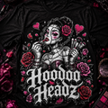Stitched Beauty Tee | Hoodoo Headz® Makeup & Roses Heavy Cotton T-Shirt
