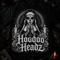 Sacred Sugar Skull Nun Tee | Hoodoo Headz® Prayer & Roses Heavy Cotton T-Shirt