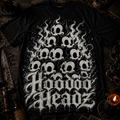 Hoodoo Headz Vintage Cartoon Cat Skull Pyramid Heavy Cotton Tee