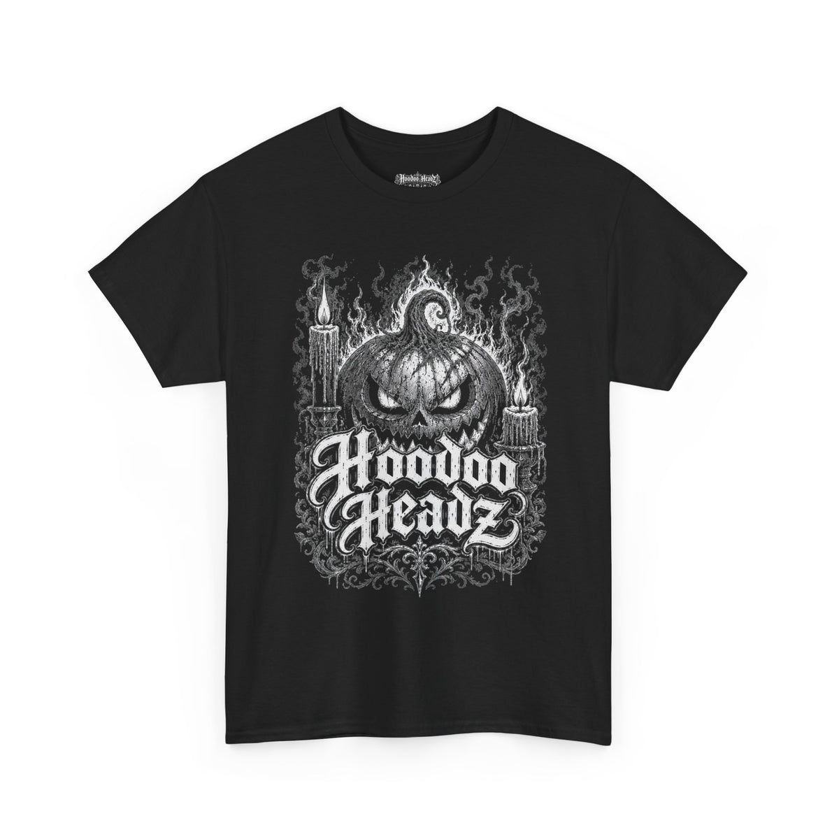 Jack O’ Lantern Tee | Hoodoo Headz® Ritual Pumpkin Heavy Cotton T-Shirt