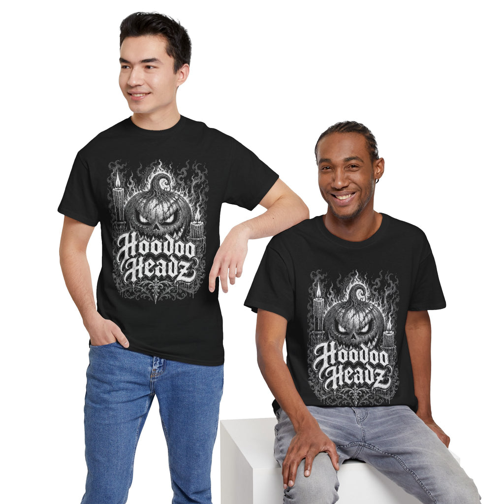 Jack O’ Lantern Tee | Hoodoo Headz® Ritual Pumpkin Heavy Cotton T-Shirt