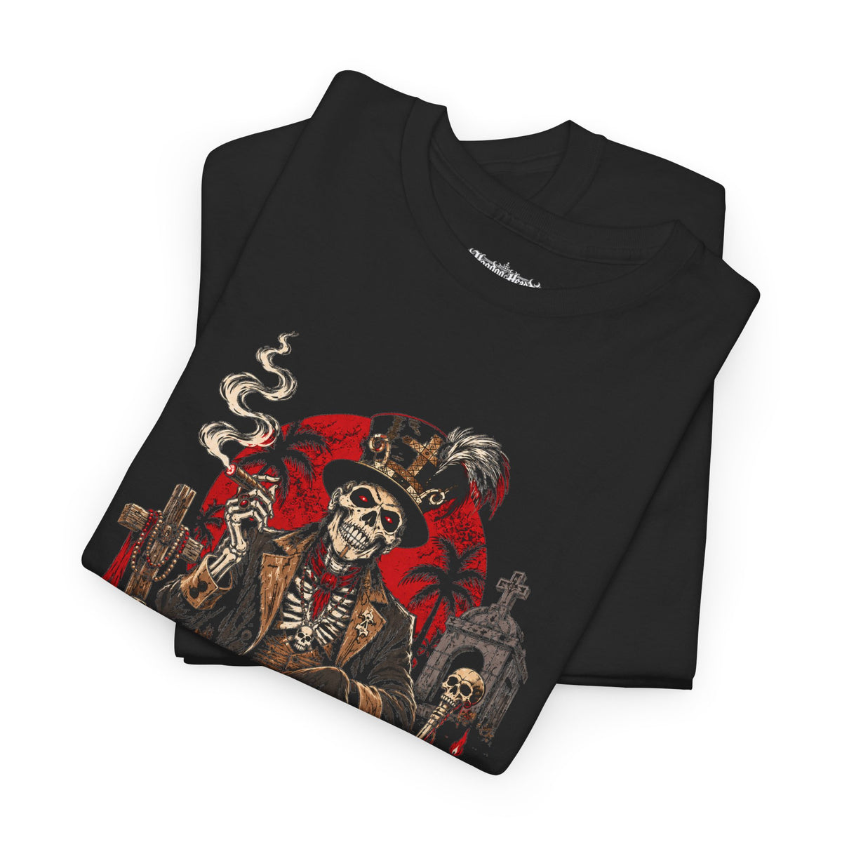 Baron Samedi Tee | Hoodoo Headz® Spirit of the Dead Heavy Cotton T-Shirt