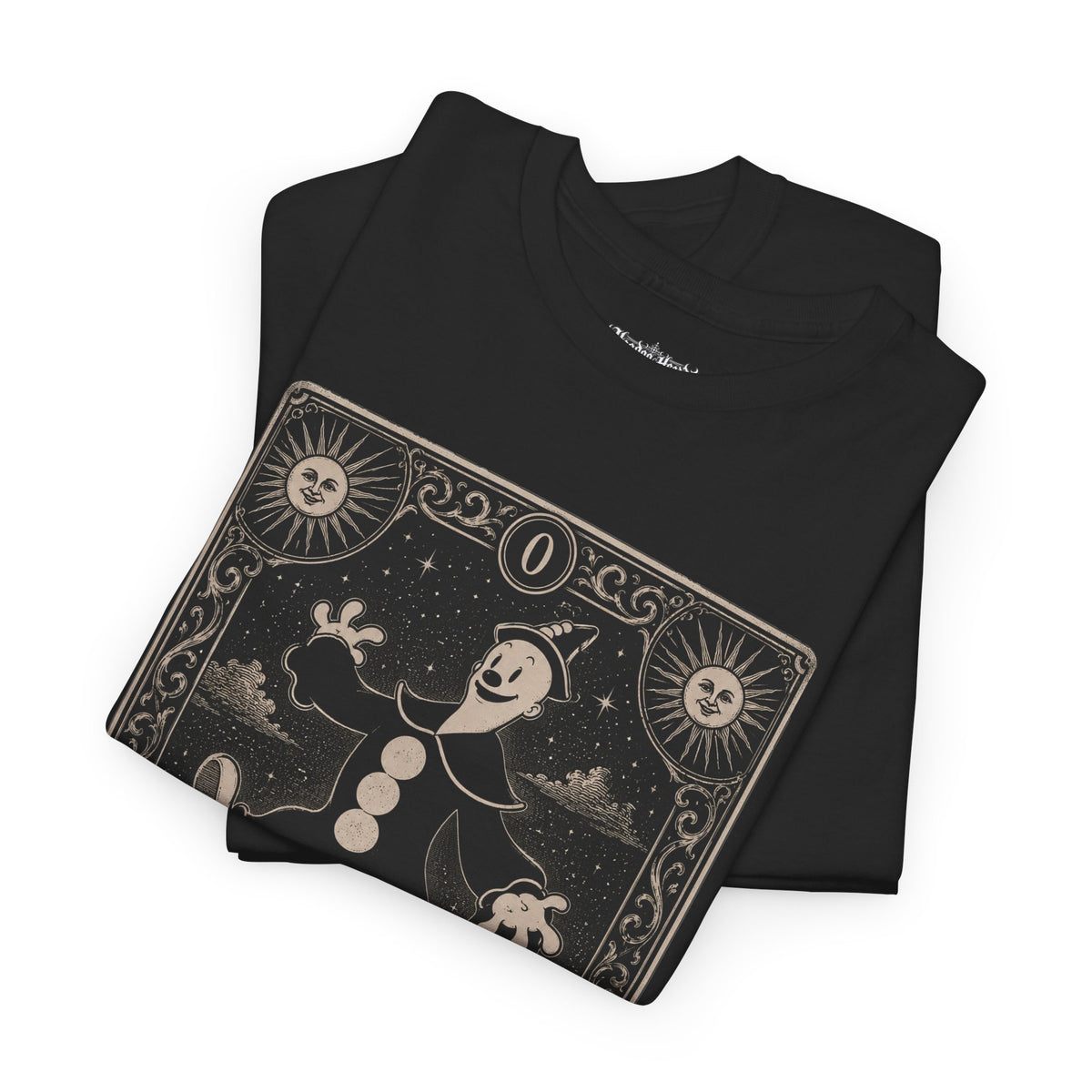 Koko the Clown Fool on the Hill Tarot Tee | Hoodoo Headz® Vintage Occult T-Shirt