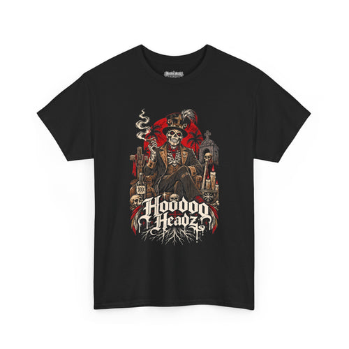 Baron Samedi Tee | Hoodoo Headz® Spirit of the Dead Heavy Cotton T-Shirt