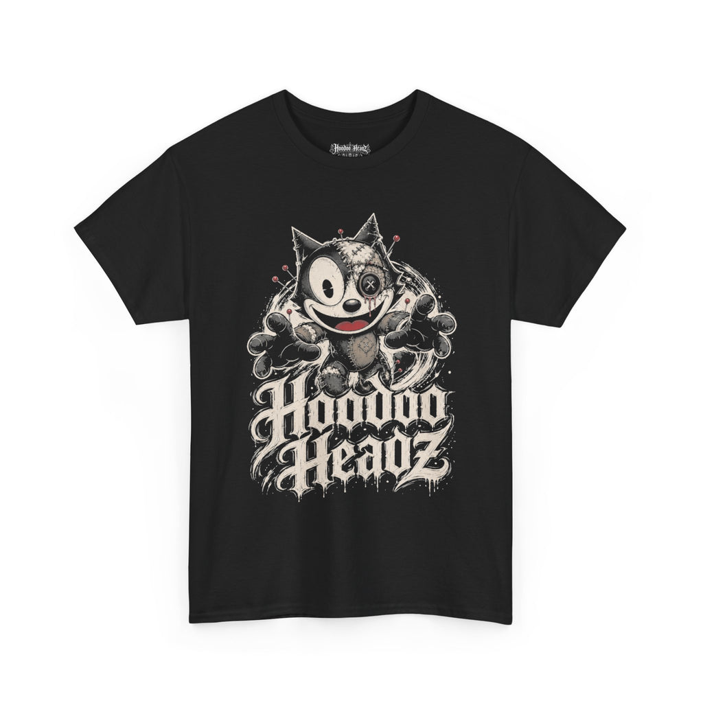Zombie Voodoo Doll Tee | Hoodoo Headz® Vintage Cartoon Heavy Cotton T-Shirt