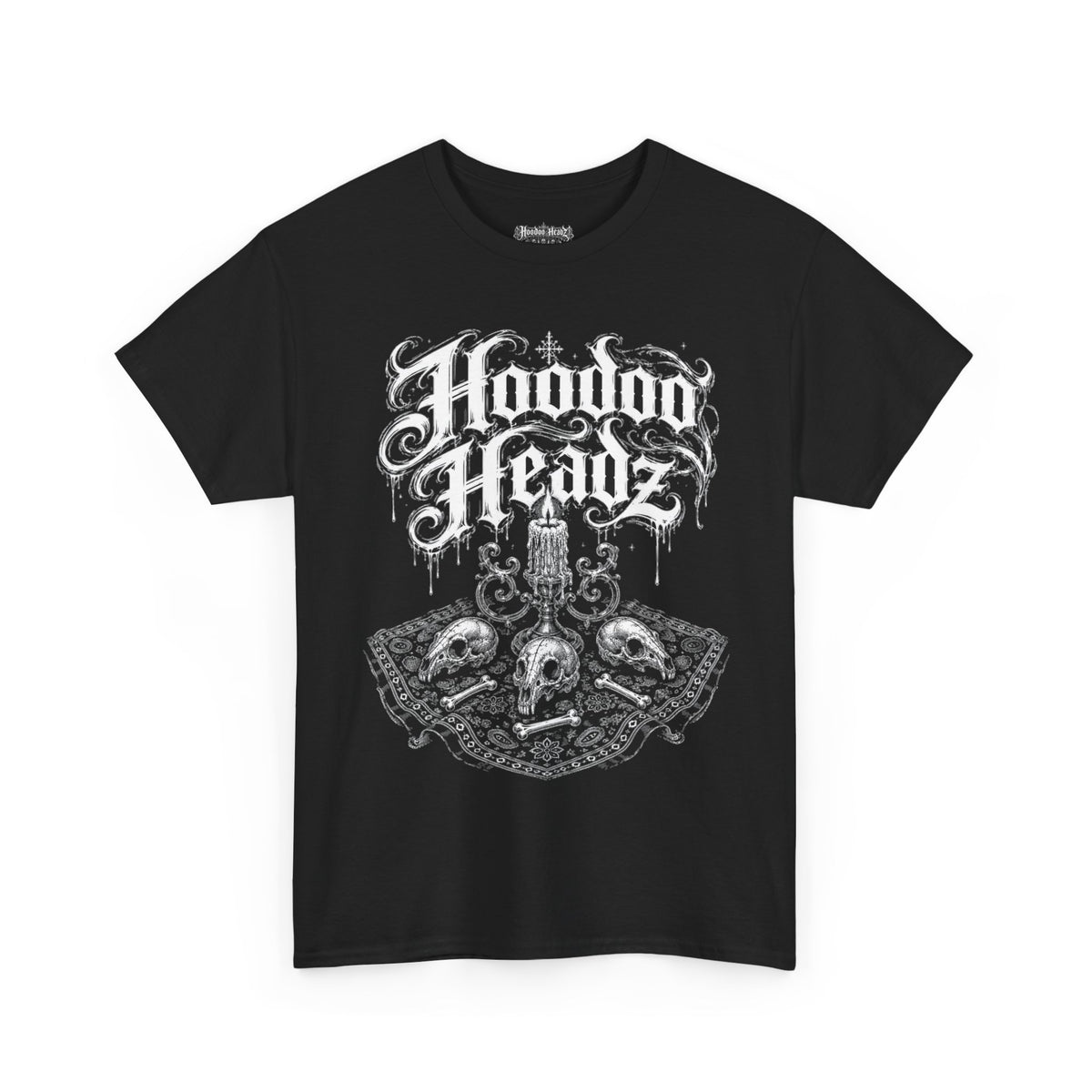 Ritual Altar Tee | Hoodoo Headz® Candle & Skull Heavy Cotton T-Shirt