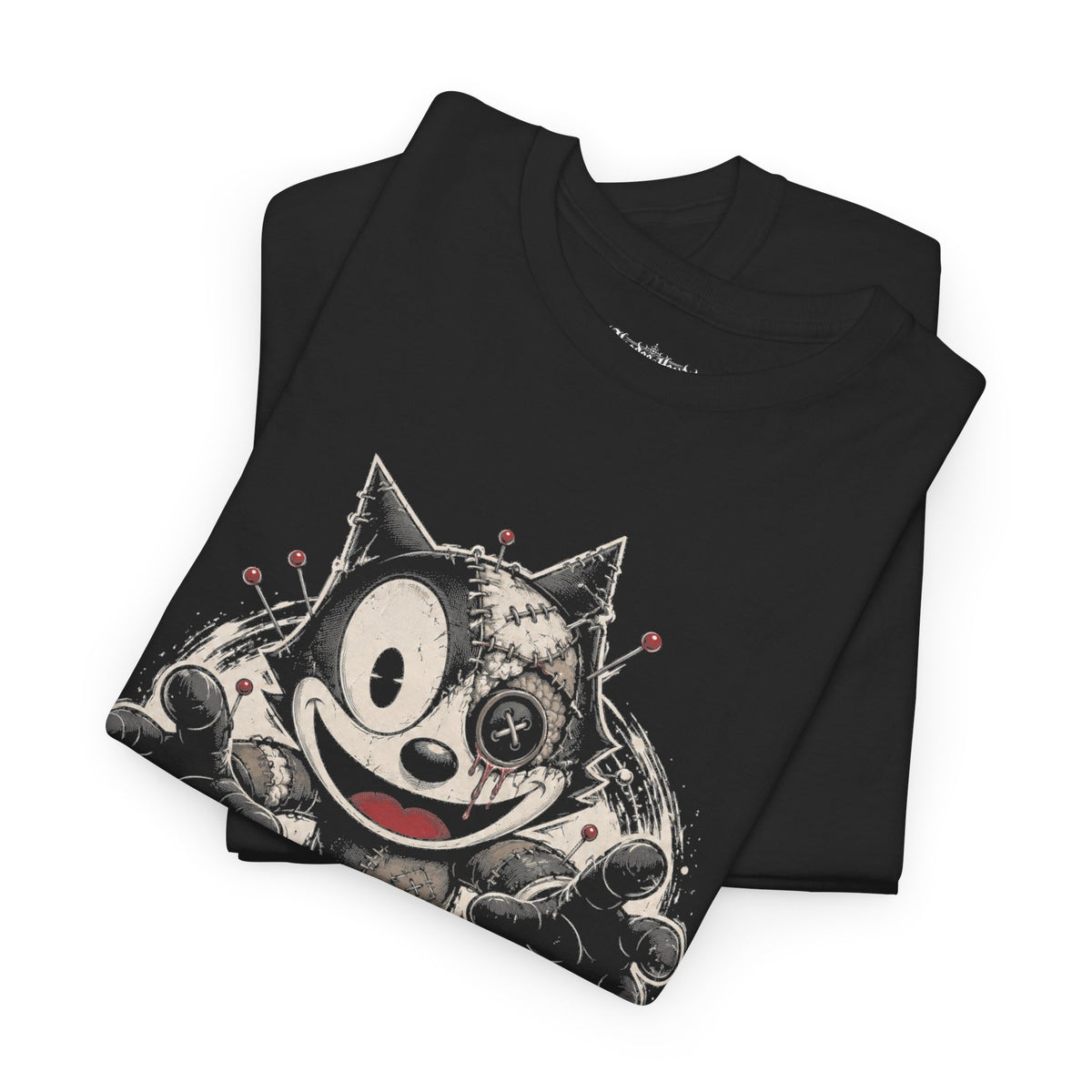 Zombie Voodoo Doll Tee | Hoodoo Headz® Vintage Cartoon Heavy Cotton T-Shirt