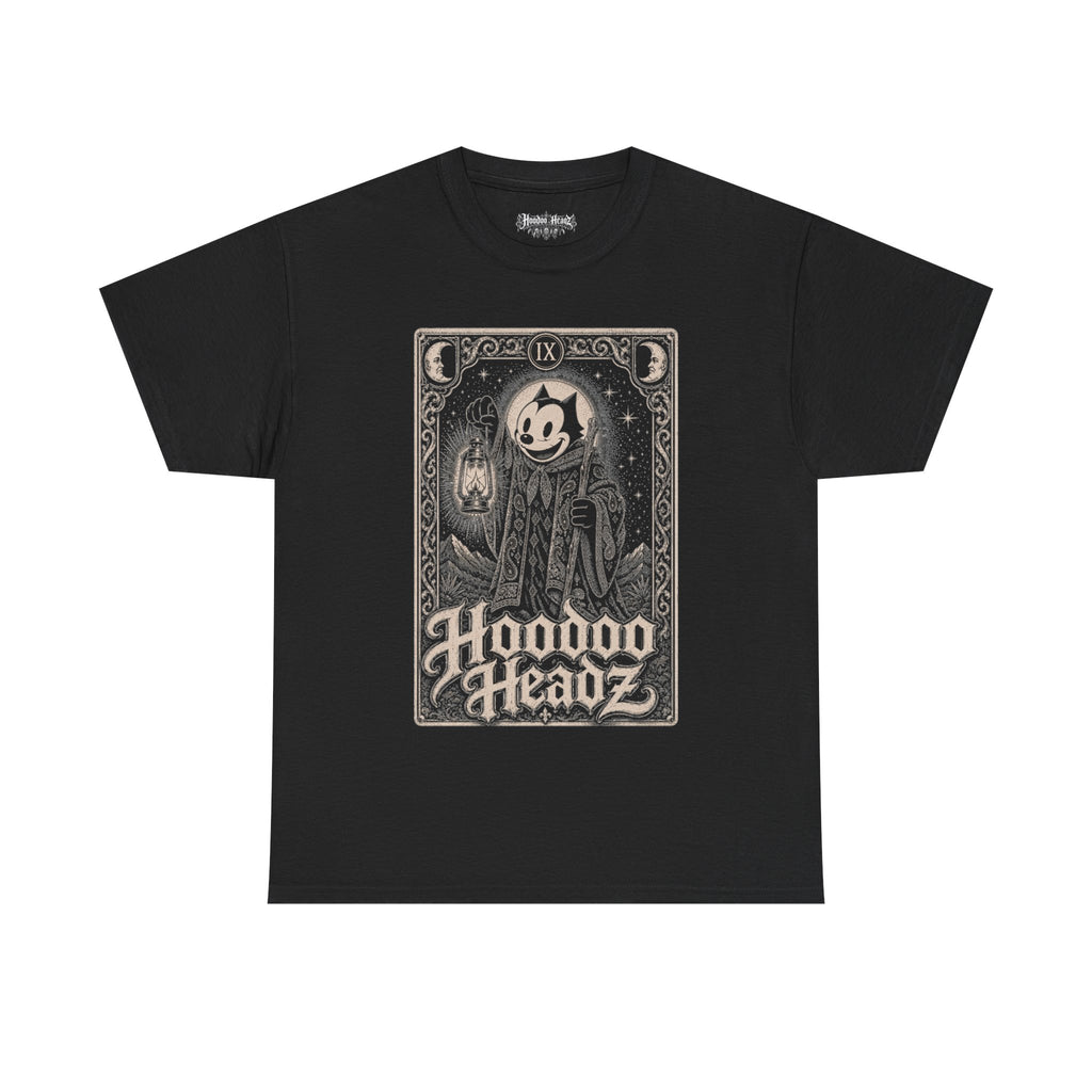 The Hermit Tarot Card Tee | Hoodoo Headz® Vintage Cartoon Heavy Cotton T-Shirt