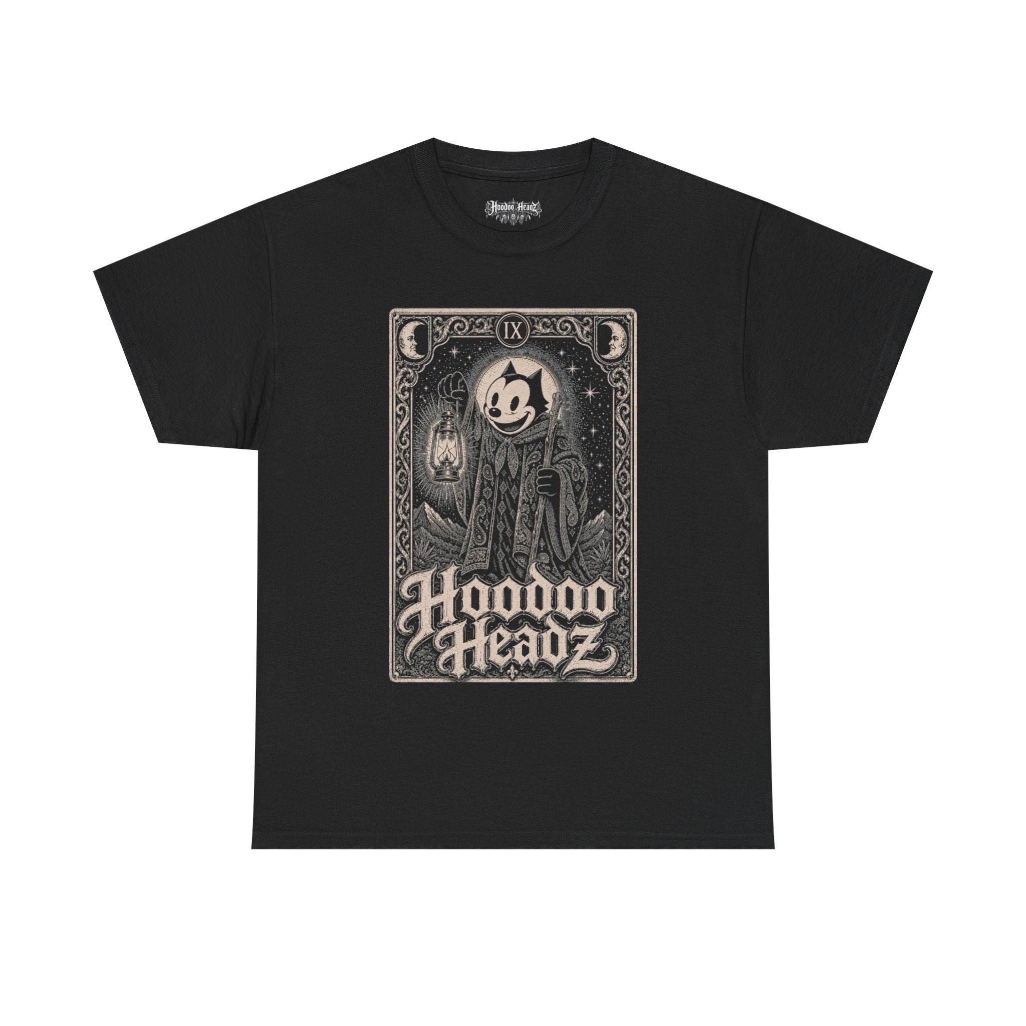 The Hermit Tarot Card Tee | Hoodoo Headz® Vintage Cartoon Heavy Cotton T-Shirt