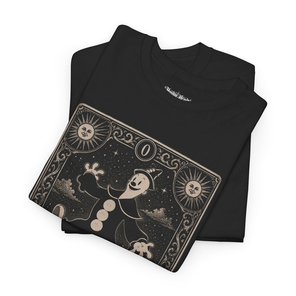 Koko the Clown Fool on the Hill Tarot Tee | Hoodoo Headz® Vintage Occult T-Shirt