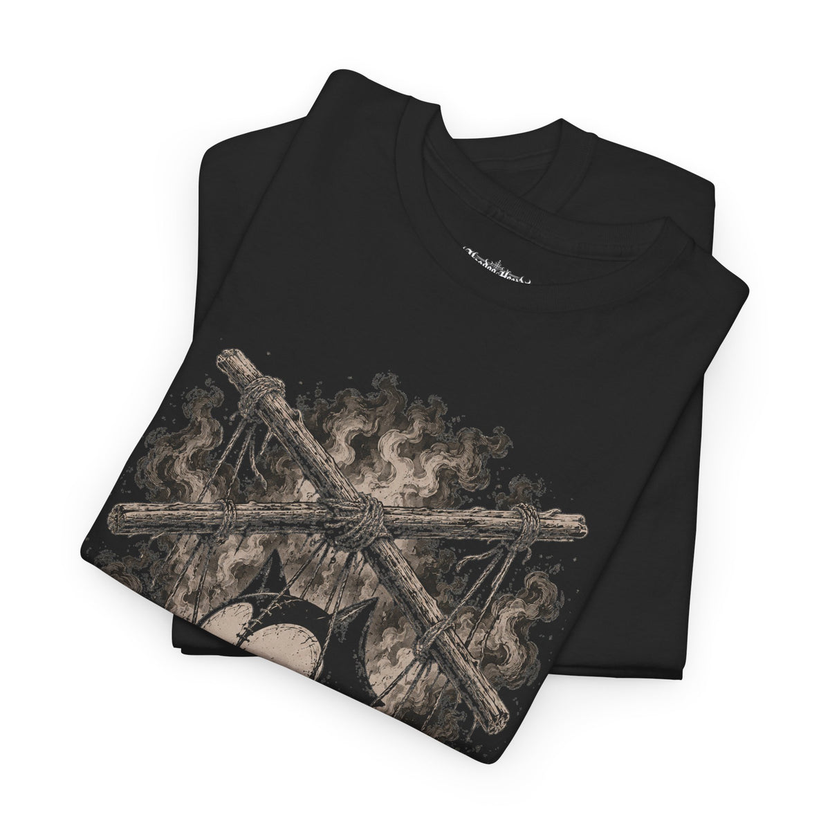 Shrunken Head Puppet Tee | Hoodoo Headz® Vintage Cartoon Heavy Cotton T-Shirt
